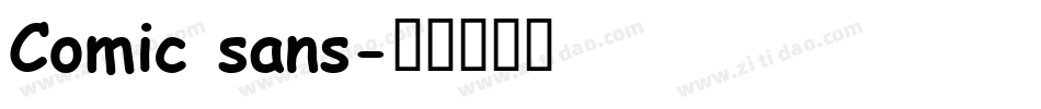 Comic sans字体转换